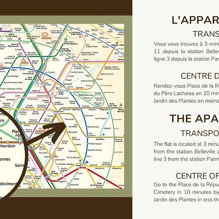 21.Appart 4Pers #Oberkampf#Belleville# Parigi Esterno foto